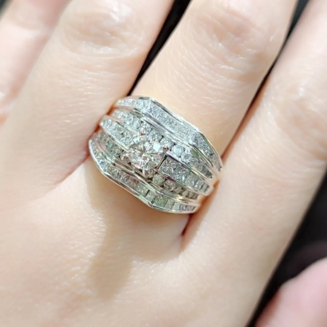 3.5ctw Diamond Women's Ring 14K Yellow Gold