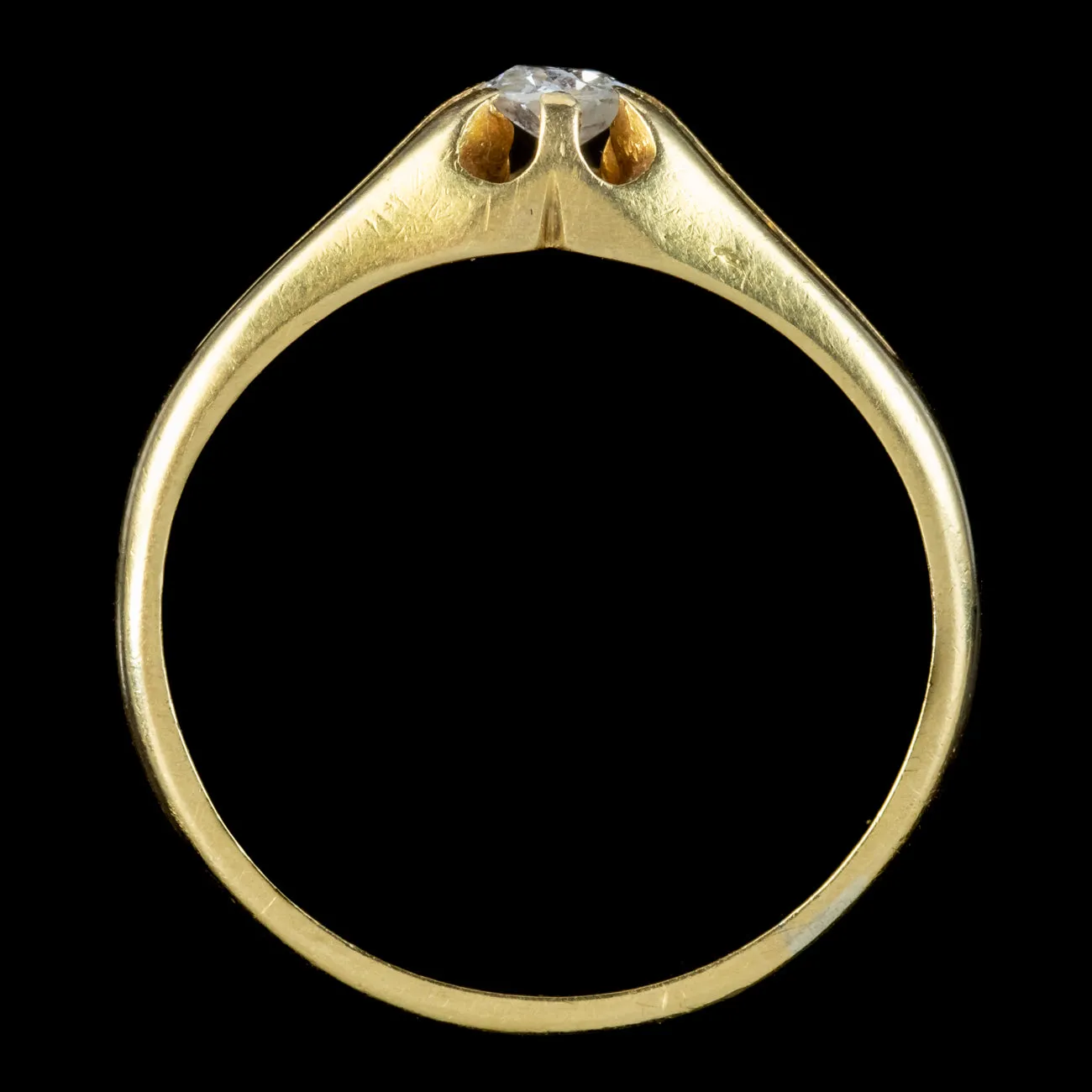 Antique Victorian Diamond Solitaire Ring 0.20ct Diamond