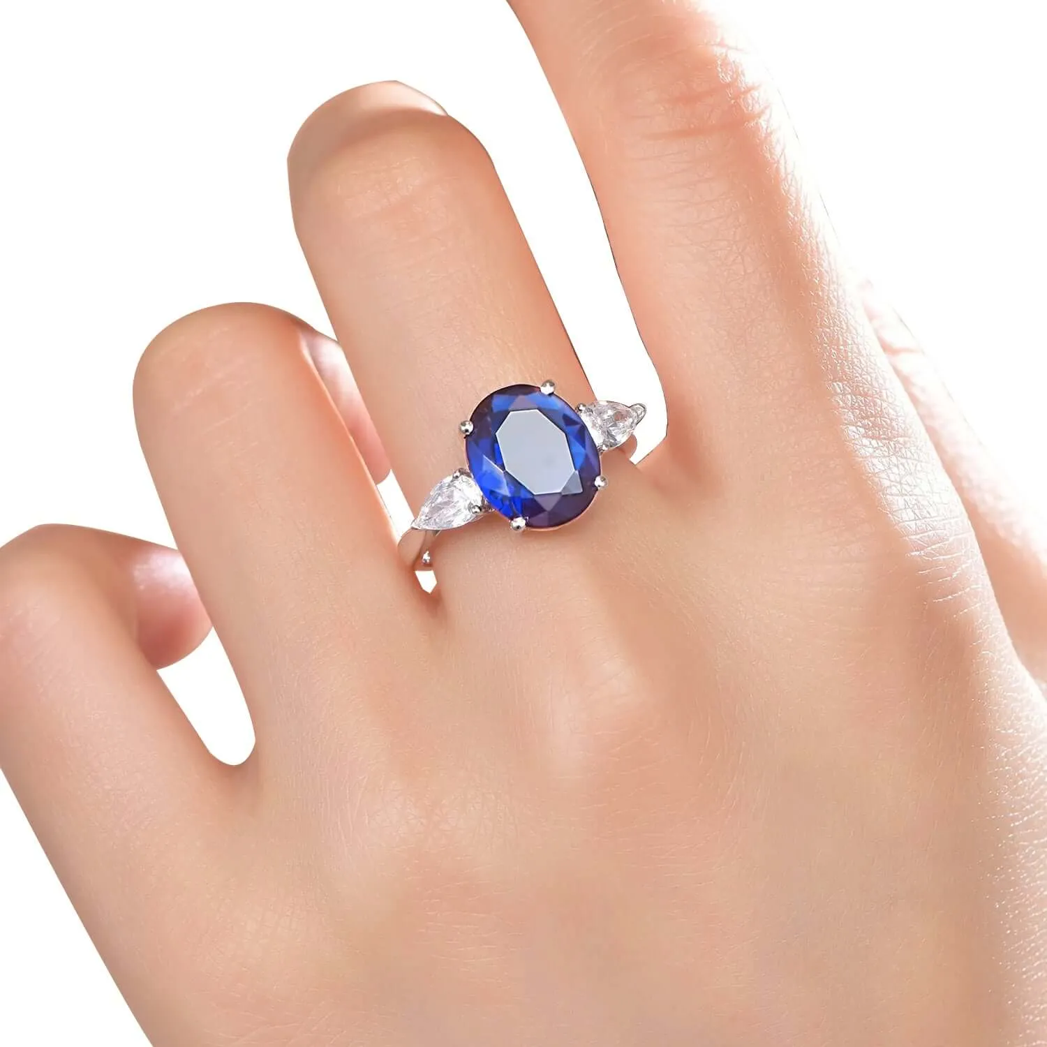 Blue Sapphire Engagement Ring