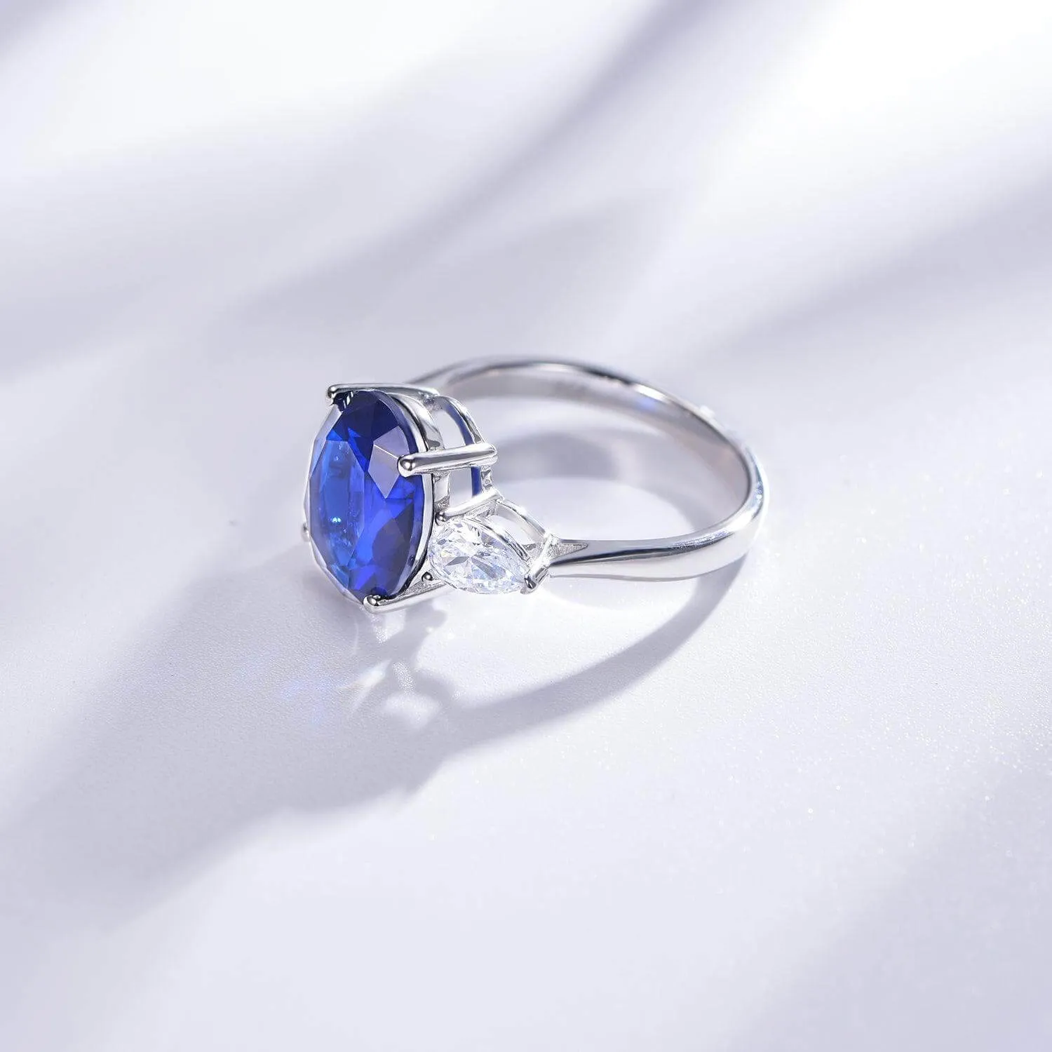 Blue Sapphire Engagement Ring