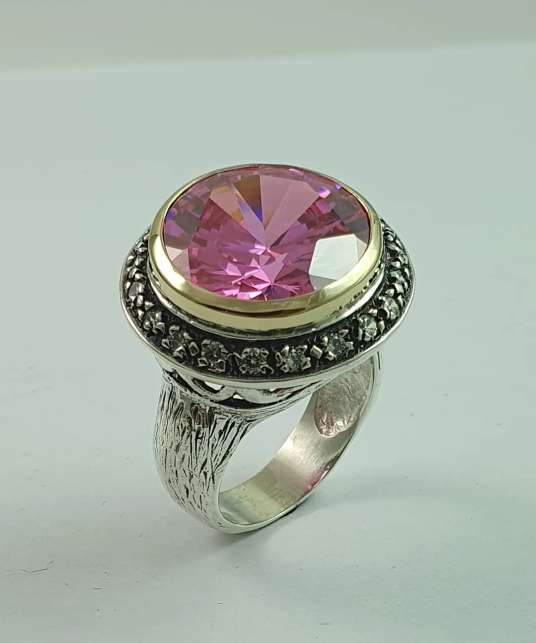 Bluenoemi sterling silver gold gemstones rings. Israel ring, womens jewellery Silver rings for women