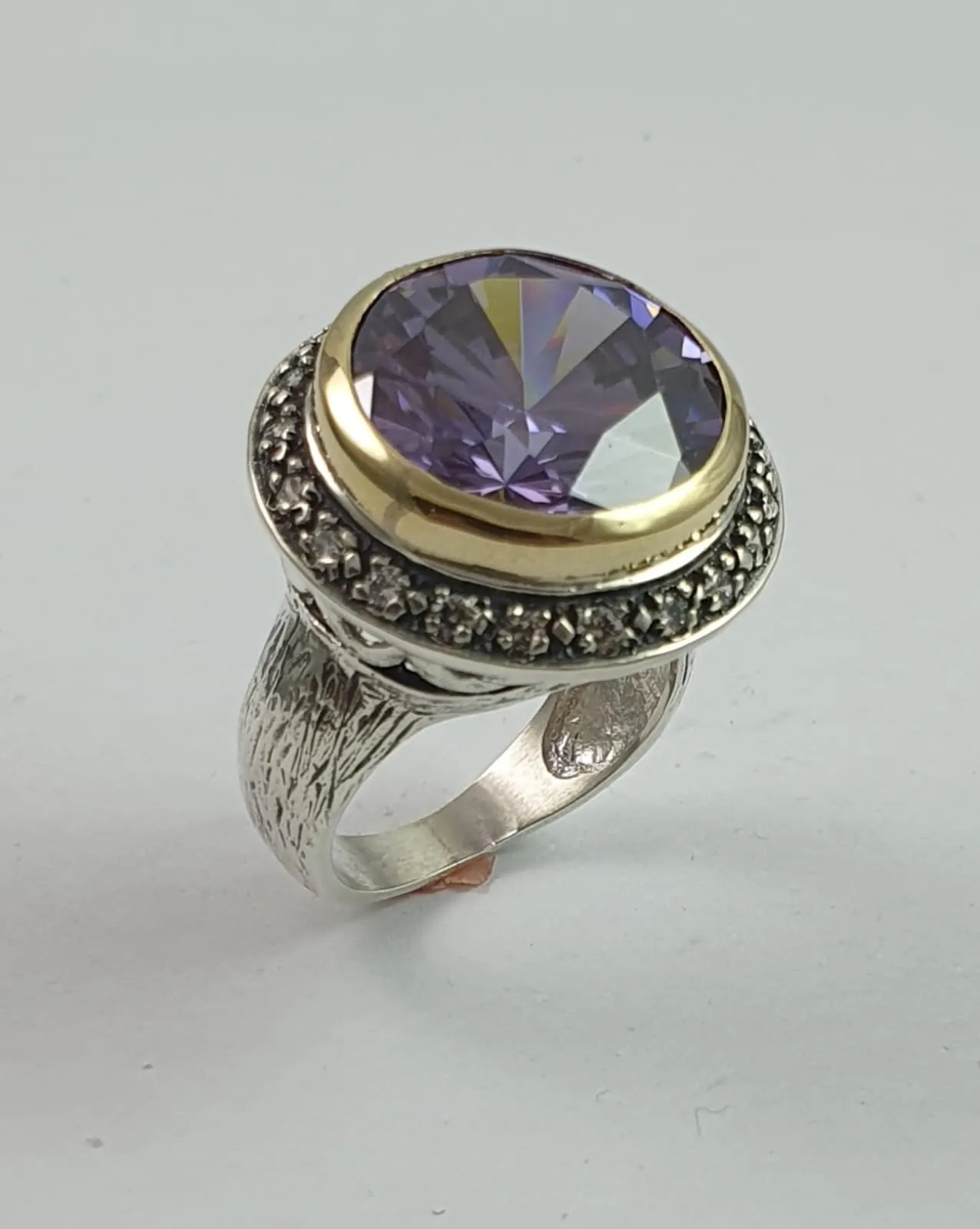 Bluenoemi sterling silver gold gemstones rings. Israel ring, womens jewellery Silver rings for women