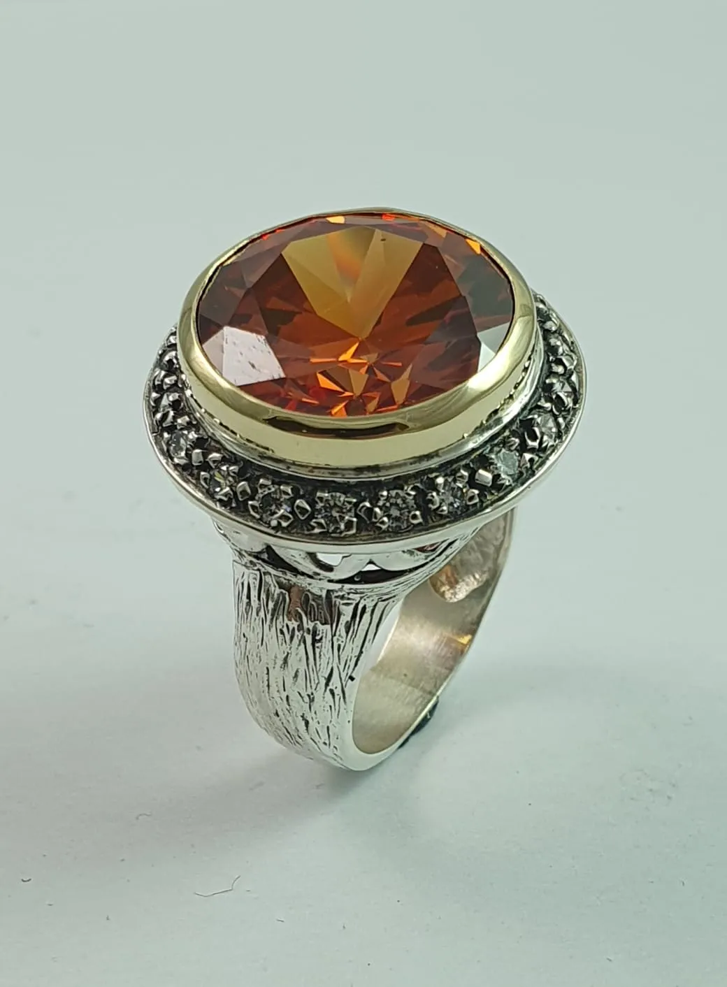 Bluenoemi sterling silver gold gemstones rings. Israel ring, womens jewellery Silver rings for women