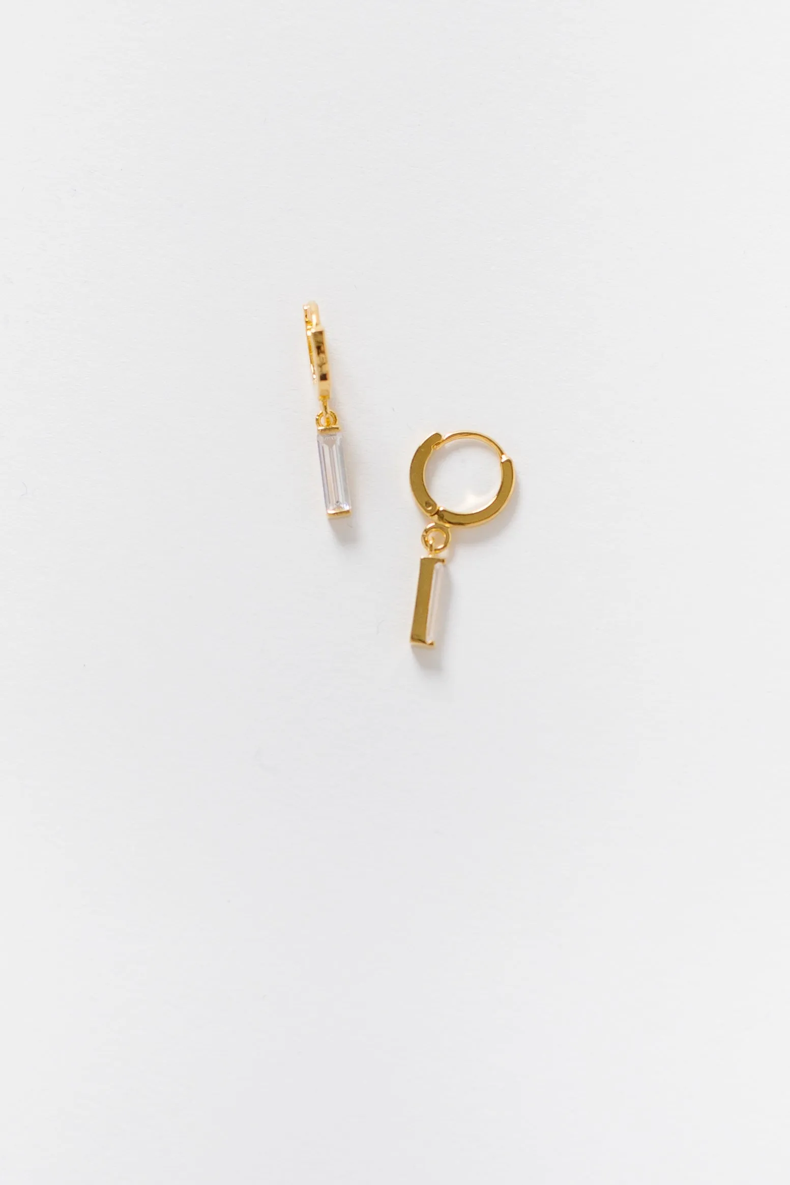 Cove Fancy Drop Huggie Earrings