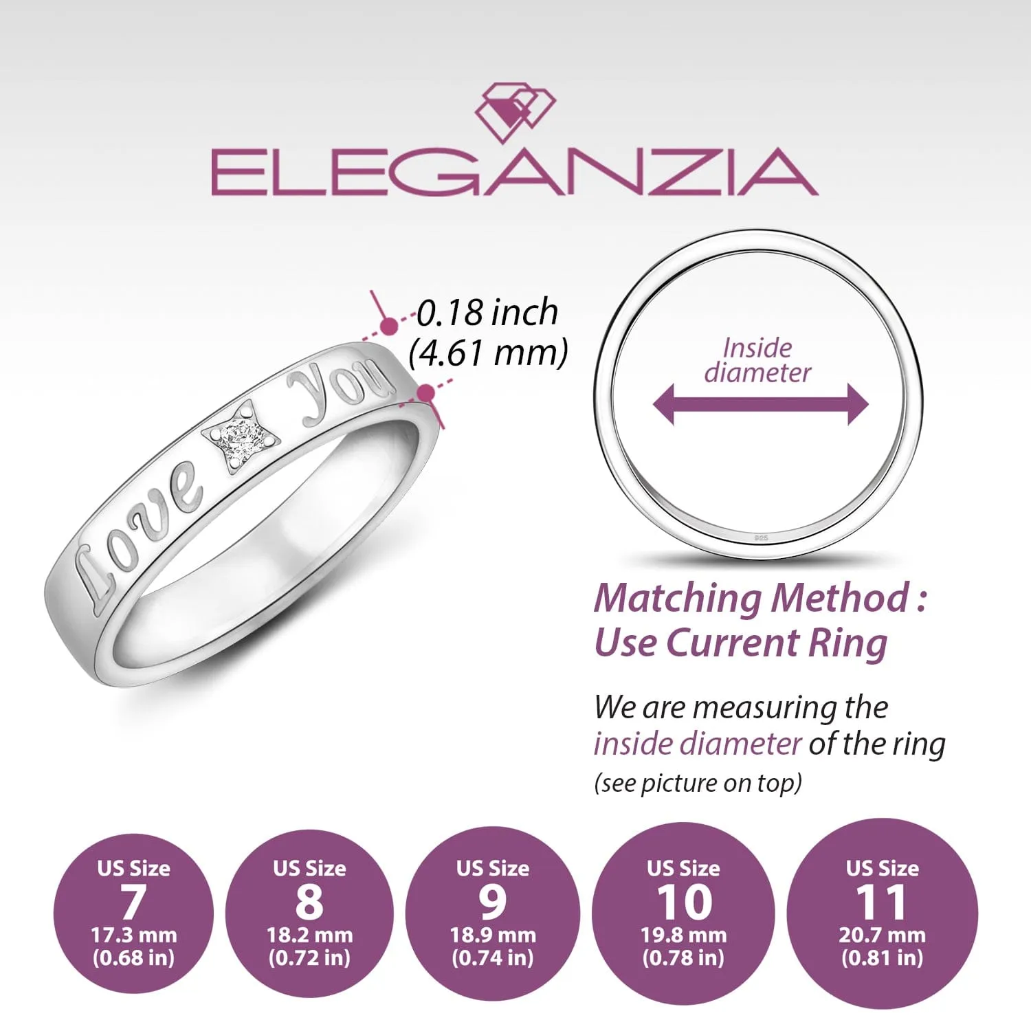 Everlasting Love Matching Promise Rings for Him