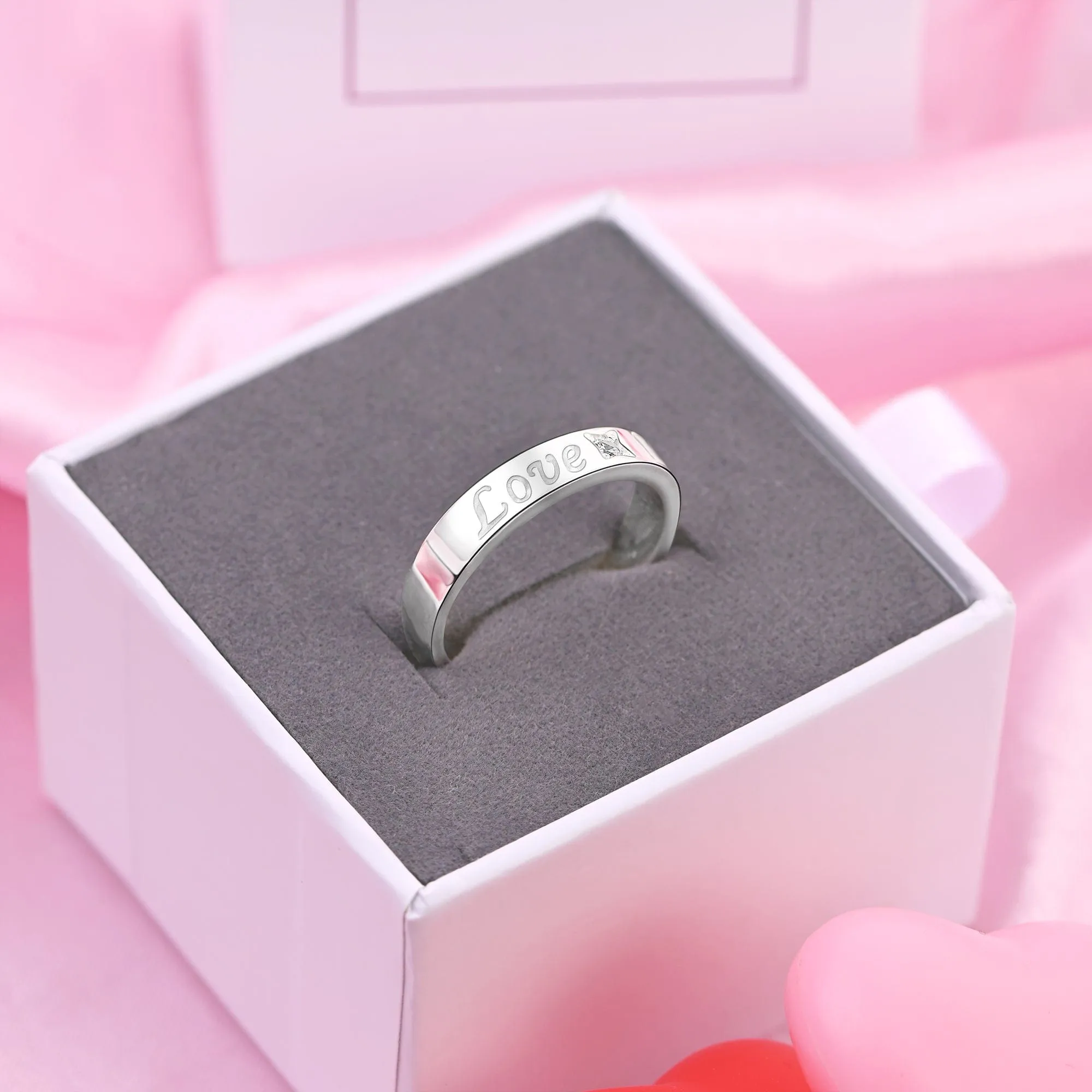 Everlasting Love Matching Promise Rings for Him
