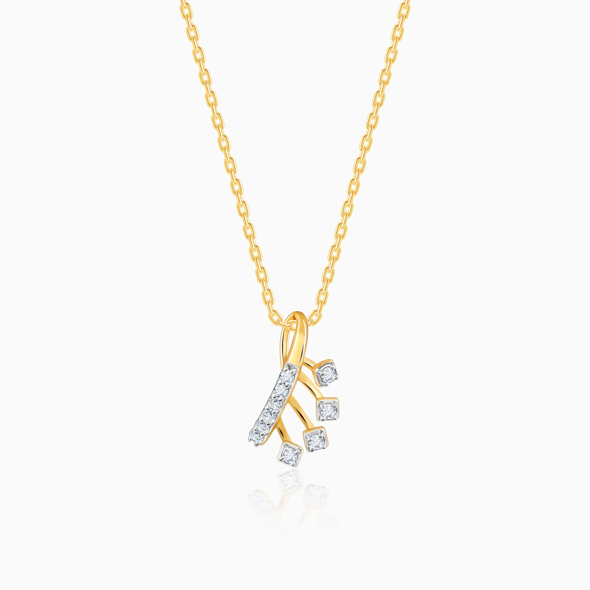 Gold Loop Diamond Pendant