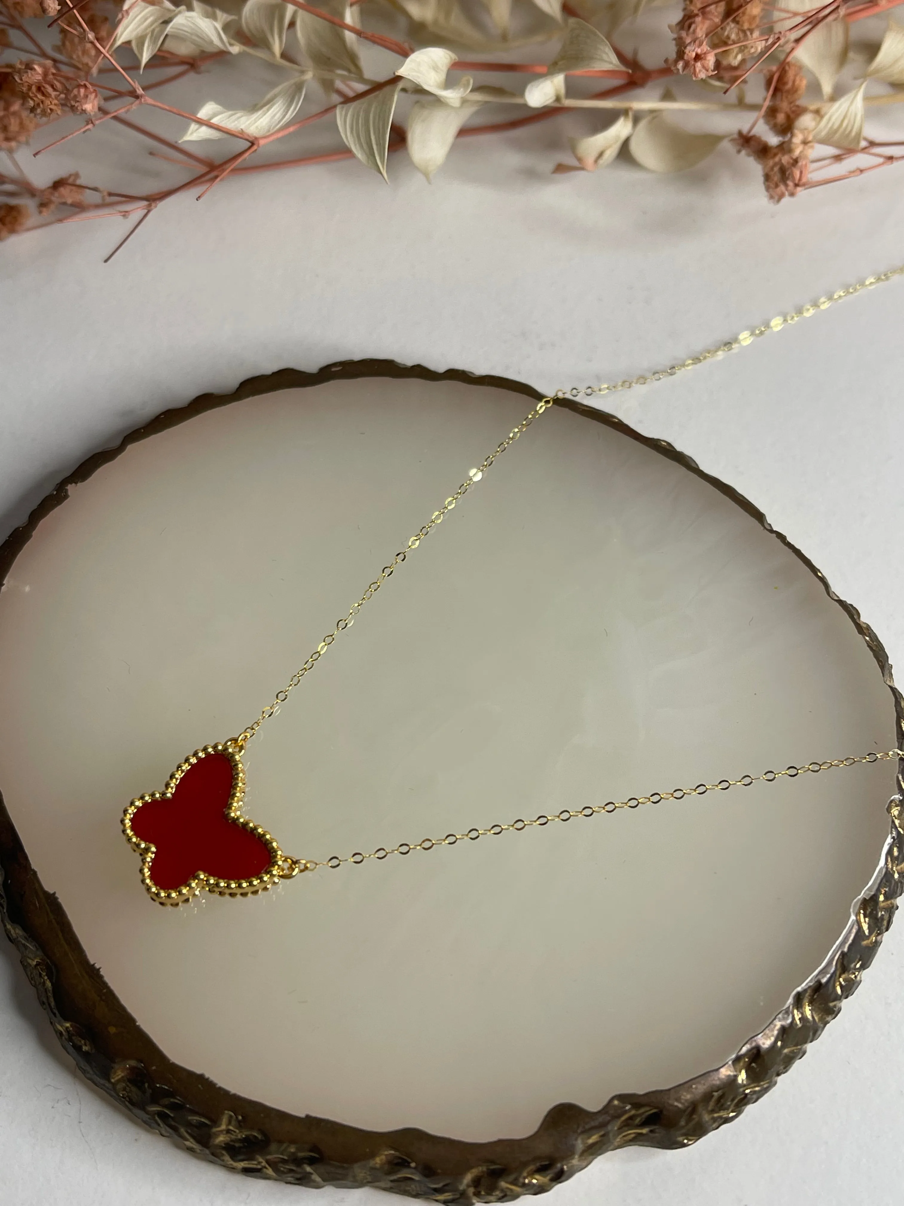 #GOLD2024 | 18K Golden Butterfly 15mm Centered Necklace
