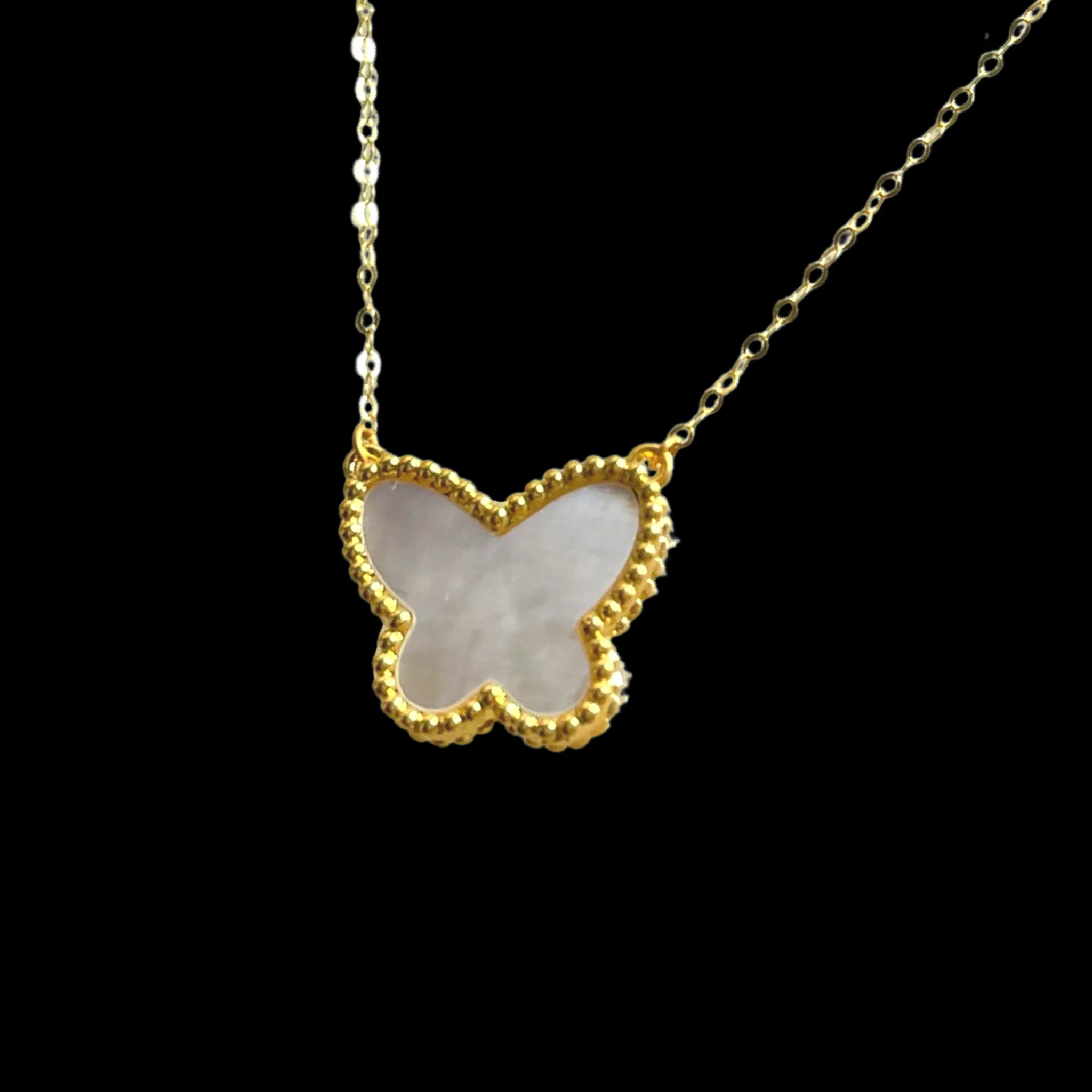 #GOLD2024 | 18K Golden Butterfly 15mm Centered Necklace