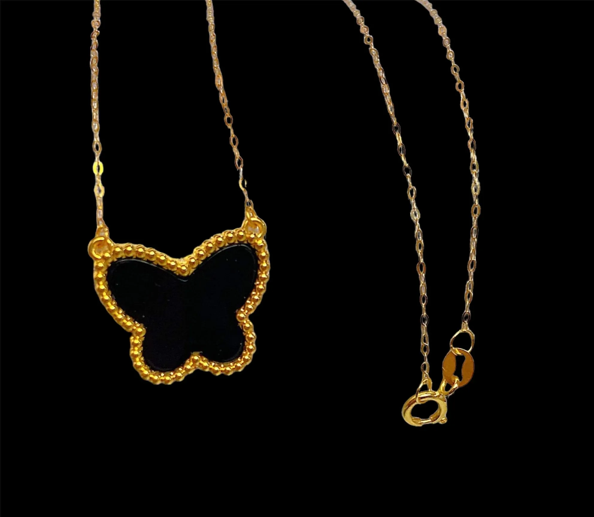#GOLD2024 | 18K Golden Butterfly 15mm Centered Necklace