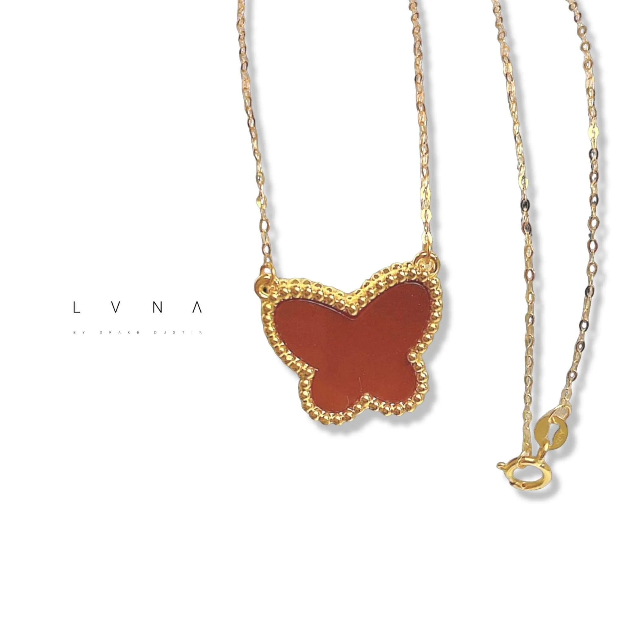 #GOLD2024 | 18K Golden Butterfly 15mm Centered Necklace