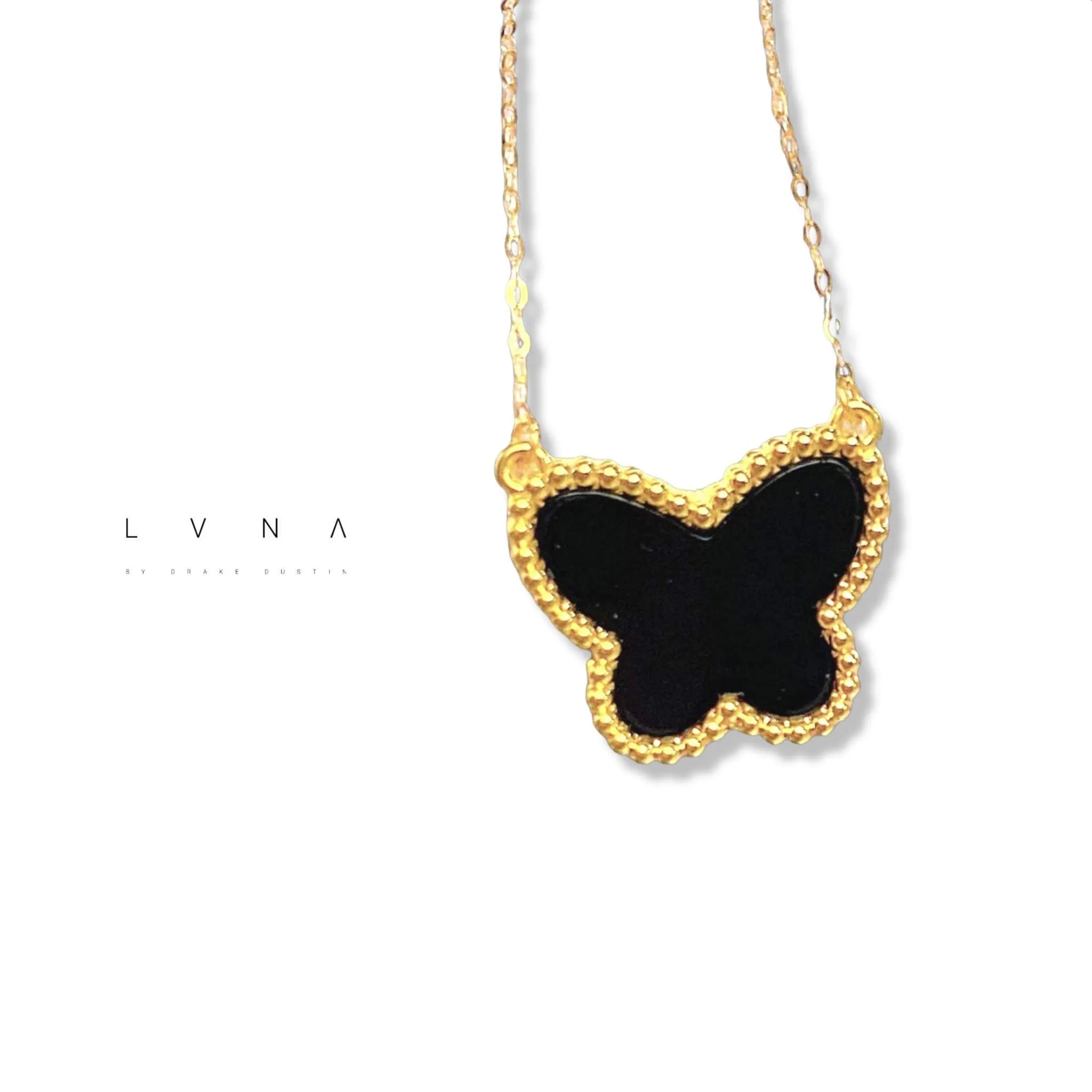 #GOLD2024 | 18K Golden Butterfly 15mm Centered Necklace