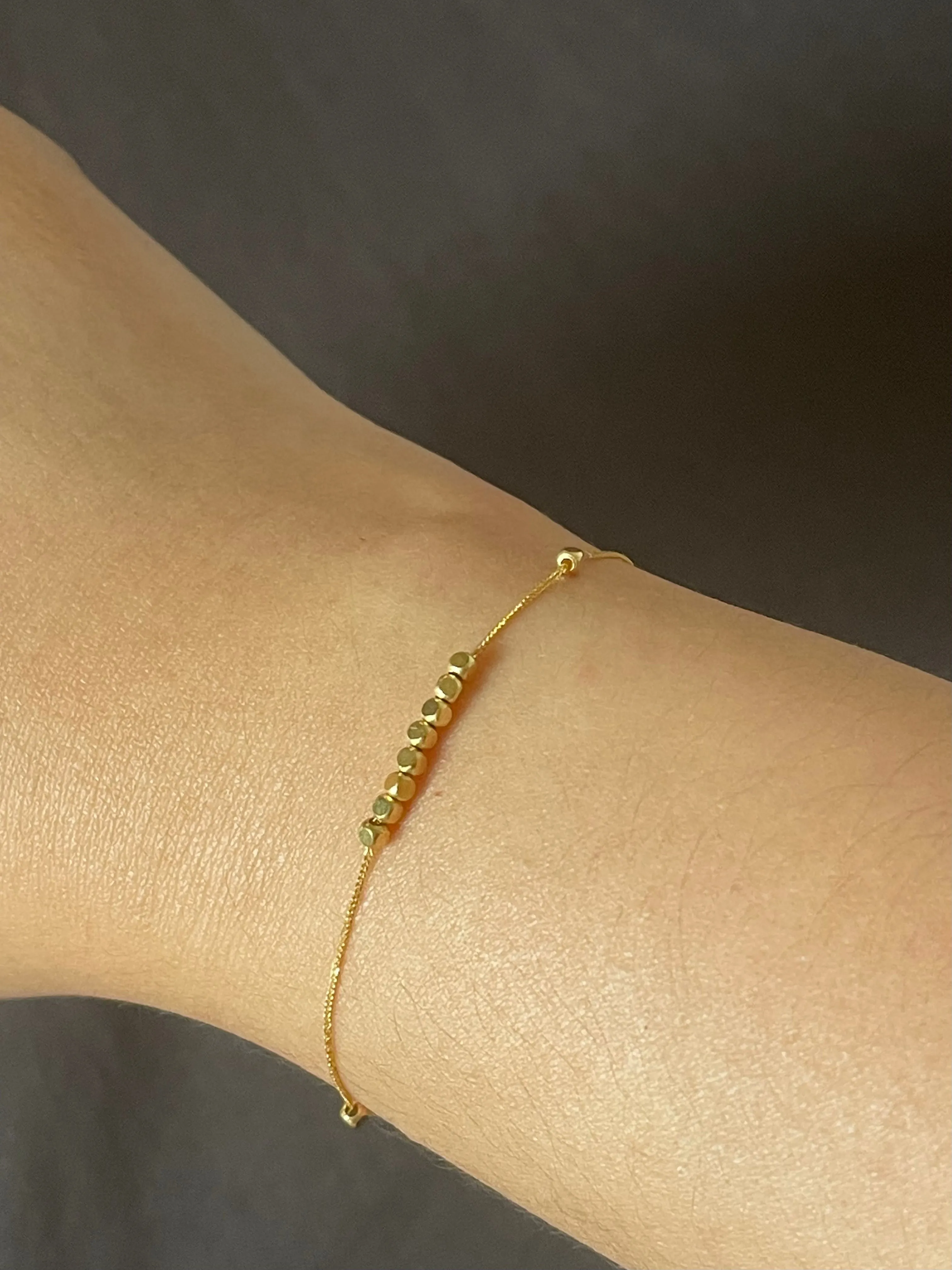 #GOLD2024 | 18K Golden Dice Ball Bracelet