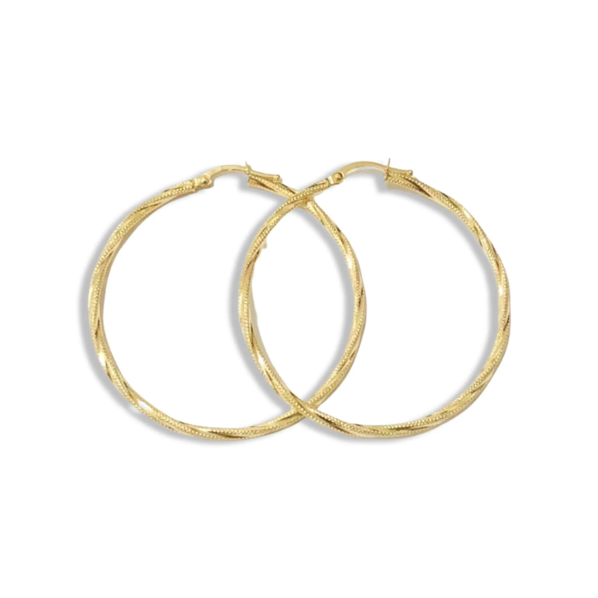 #GOLD2024 | 18K Golden Large Hoop Earrings