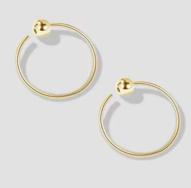 #GOLD2024 | 18K Small Loop w/ Ball Earrings