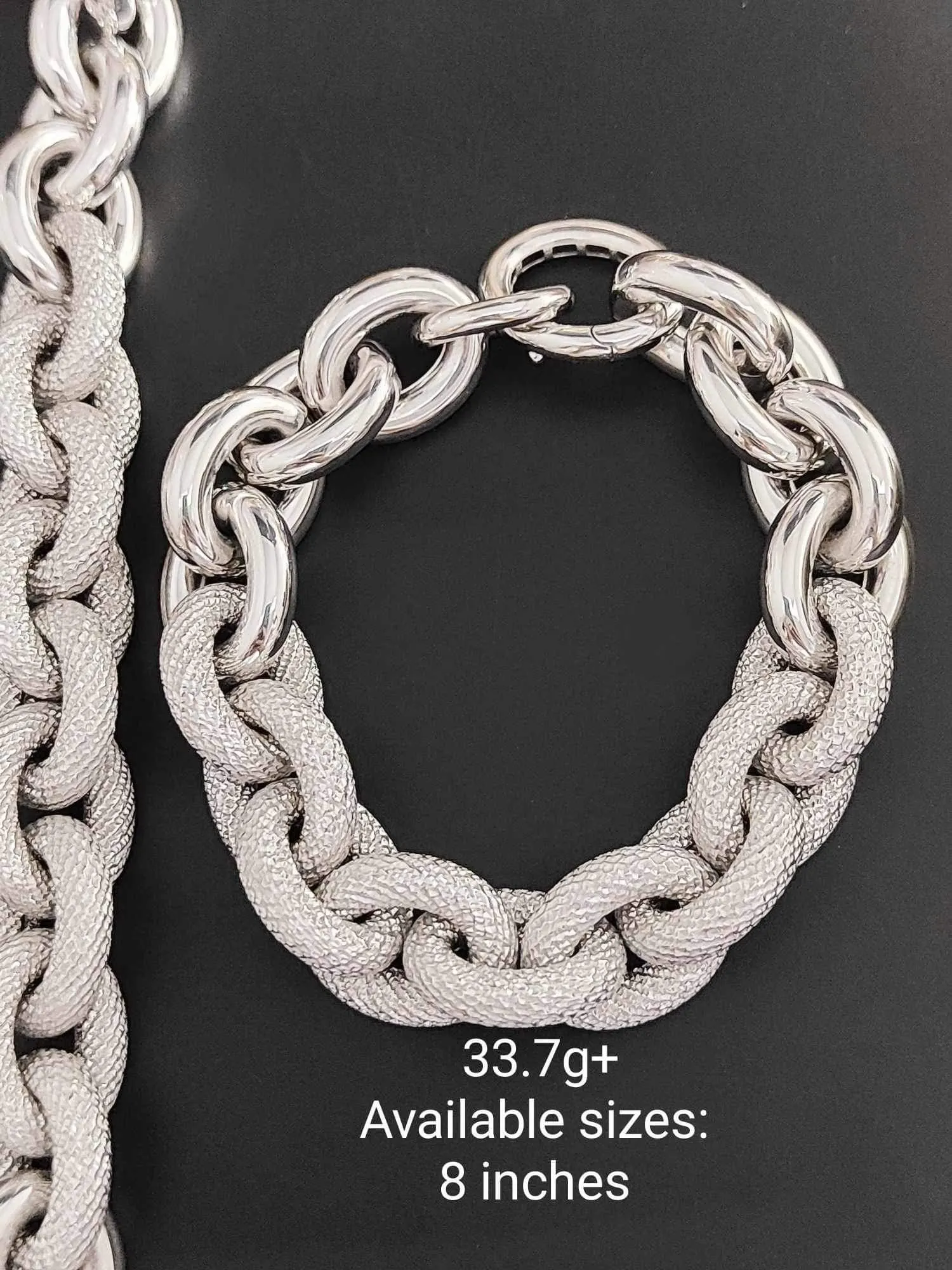 #GOLD2024 | Heavy Chunky Bi Link Chain Bracelet 18kt