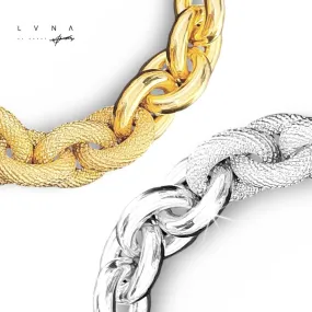 #GOLD2024 | Heavy Chunky Bi Link Chain Bracelet 18kt