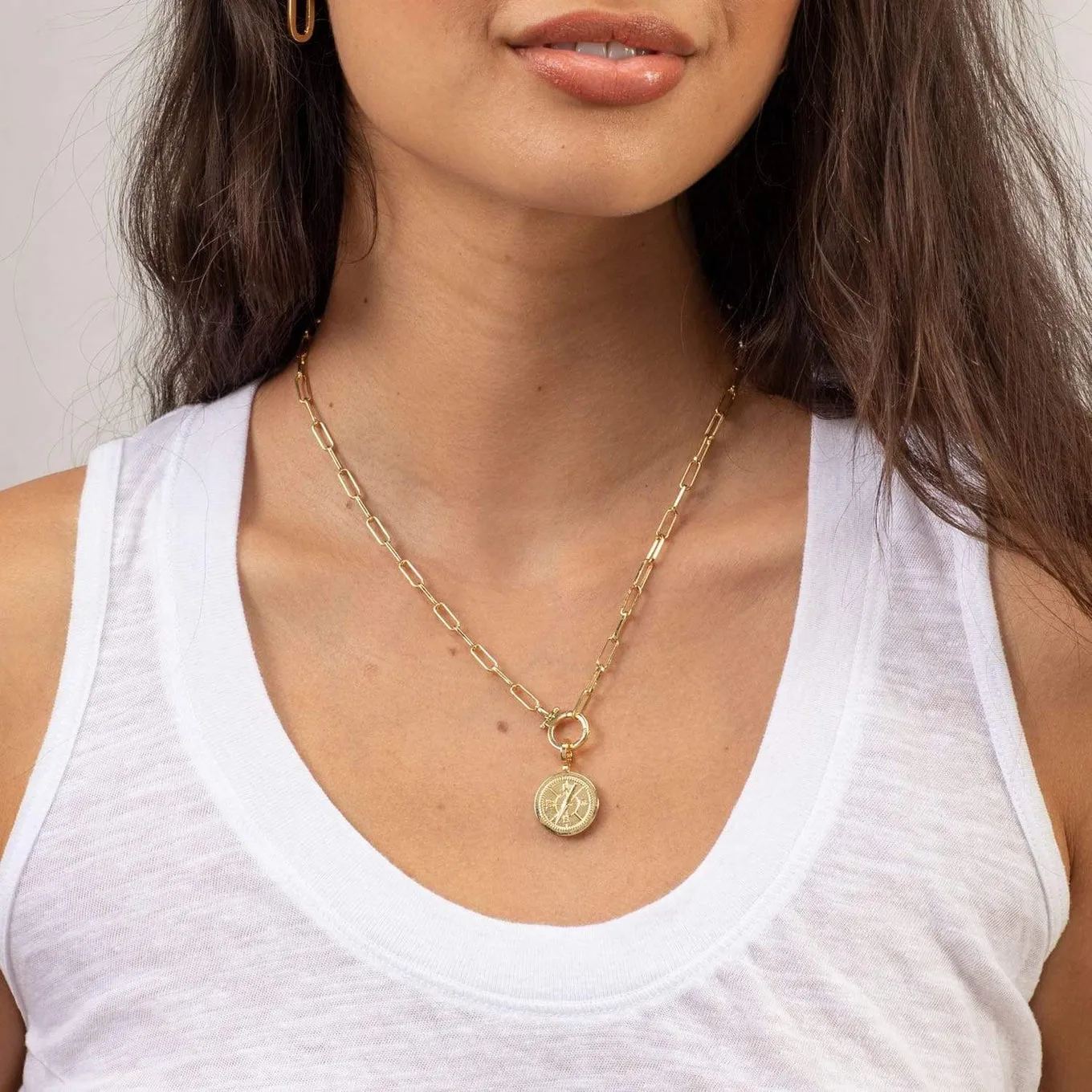 Gorjana Compass Parker Charm (gold)