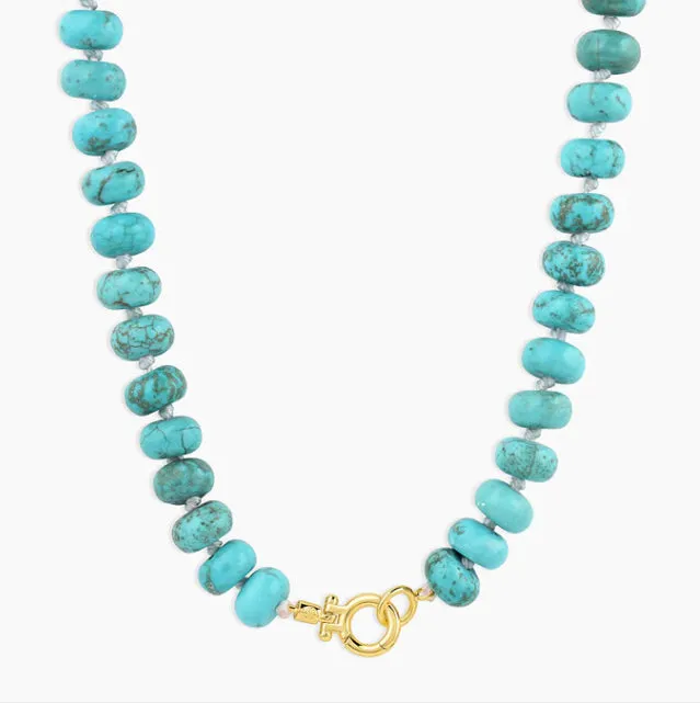 Gorjana Palma Necklace (Turquoise)