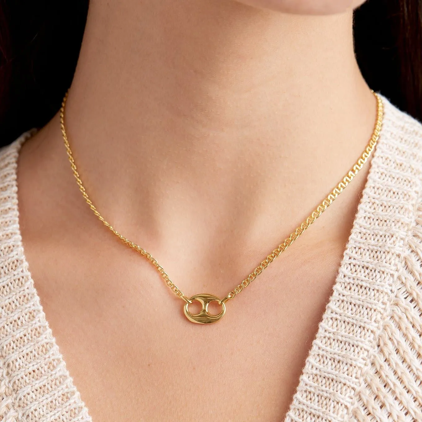 Gorjana Port Mini Necklace (gold)