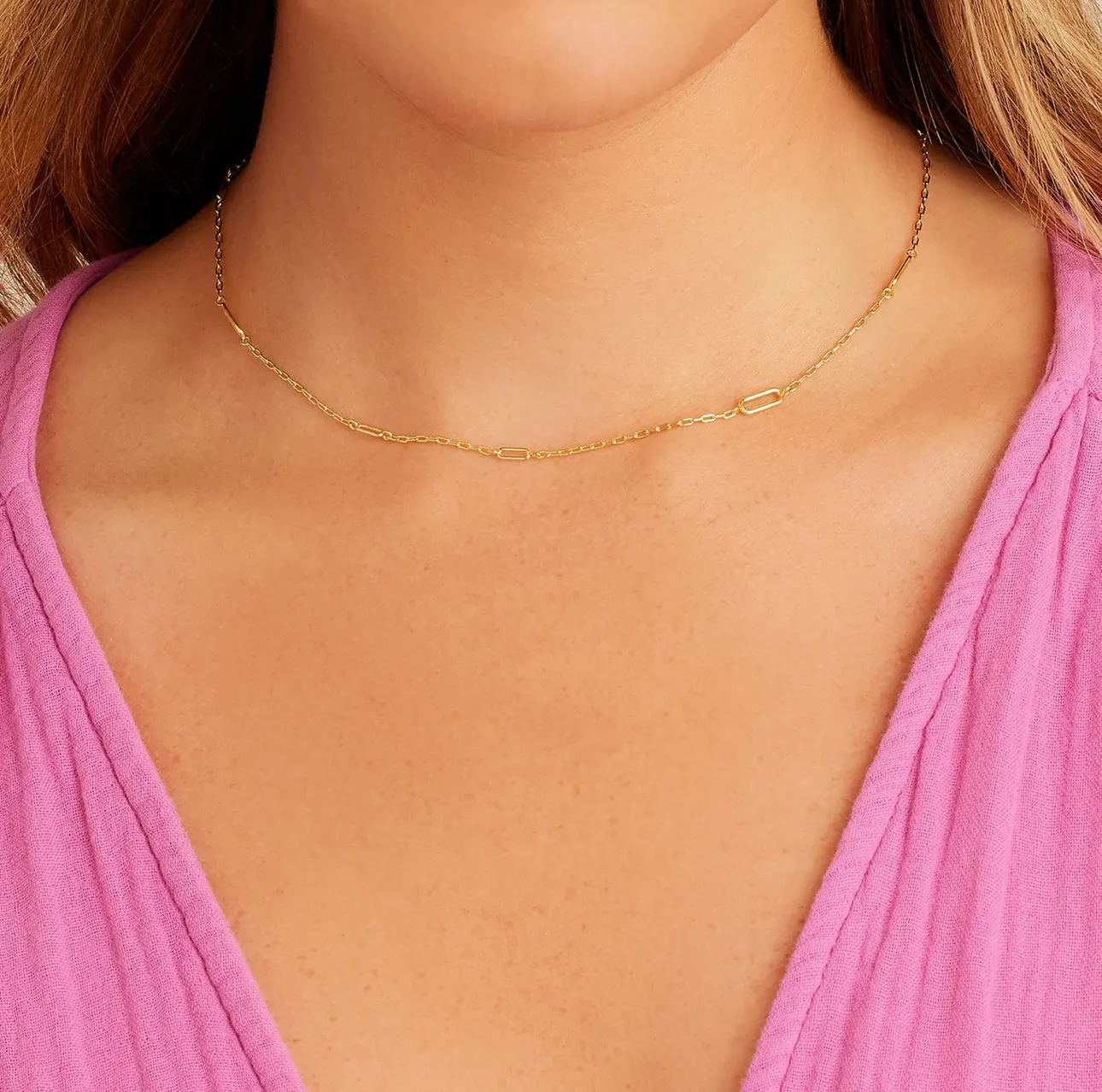 Gorjana Zoe Link Necklace (gold)