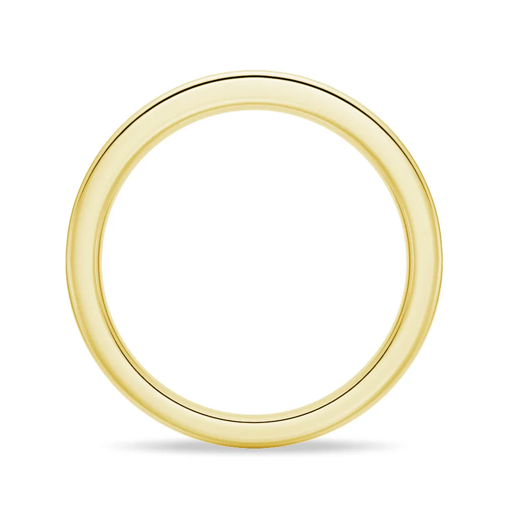 Half Eternity Round Cut Moissanite Classic Wedding Band