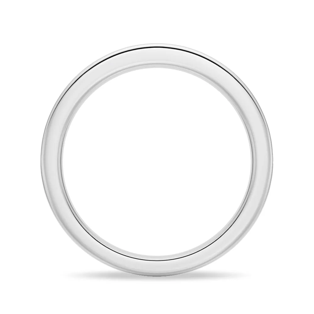 Half Eternity Round Cut Moissanite Classic Wedding Band