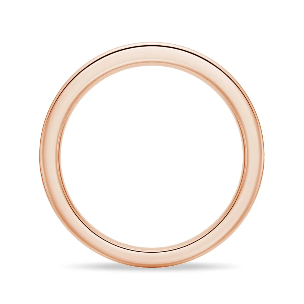 Half Eternity Round Cut Moissanite Classic Wedding Band