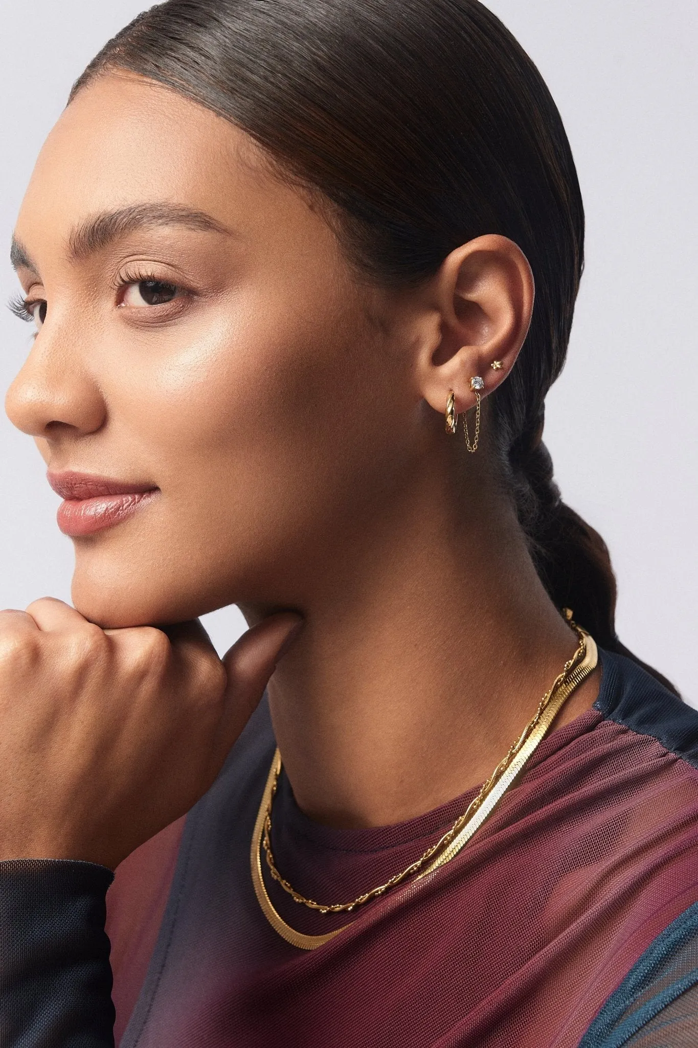 Mini Floral 2.0 Studs in Gold