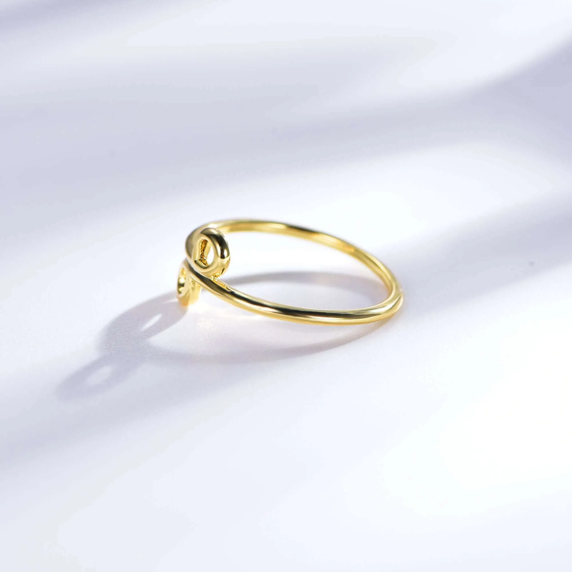 Minimalist Knot Ring Women Promise Ring