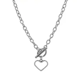 Personalized Thick Chain Ins Wind Love Clavicle Necklace Choker Niche Design Trend Necklace For Women