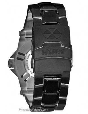 Reactor Mens Black Helium Watch - Black Nitride Plated - Black Mother of Pearl