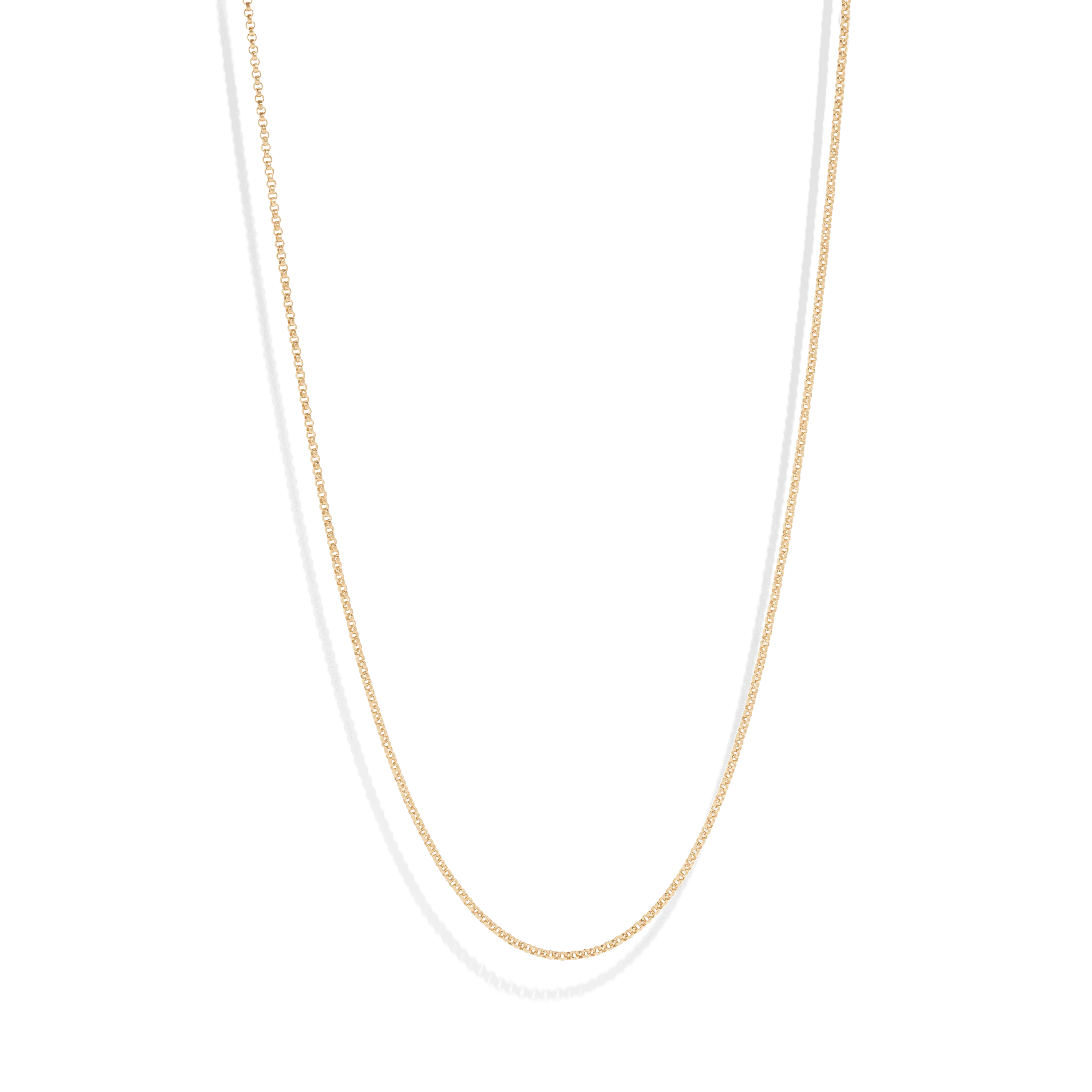 THE RILEY ROLO NECKLACE S - 18k gold plated