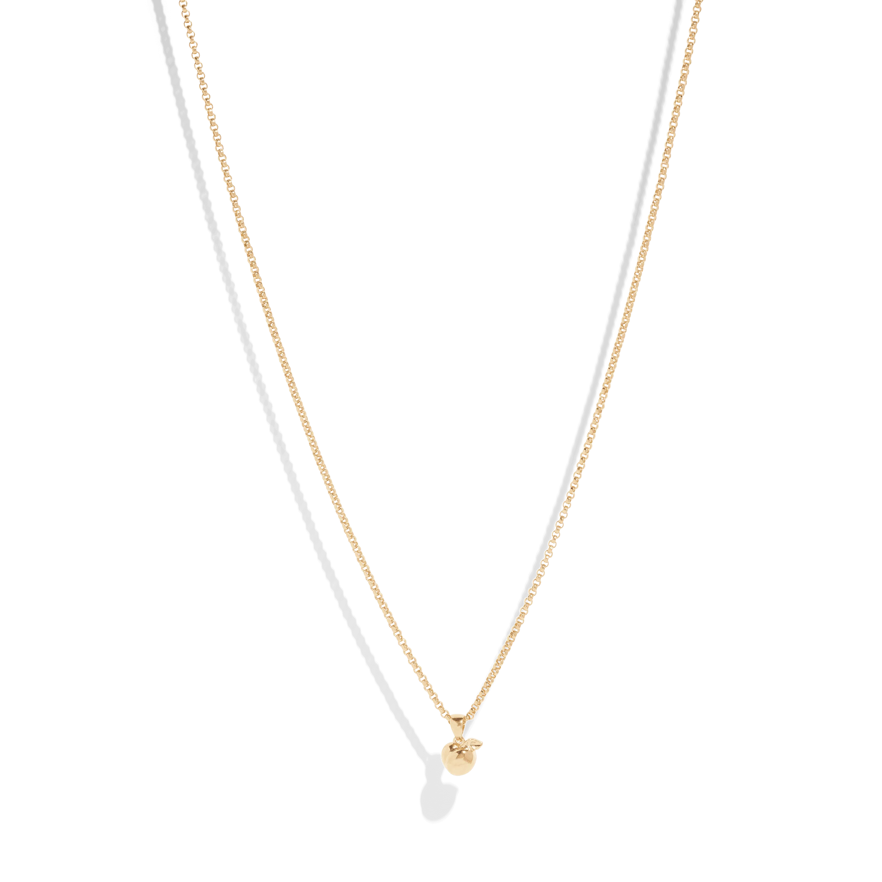 THE RILEY ROLO NECKLACE S - 18k gold plated