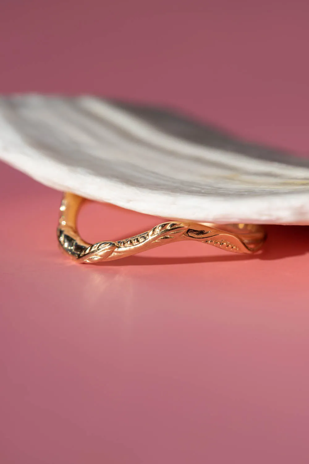 Twig wedding band / matching band for Patricia