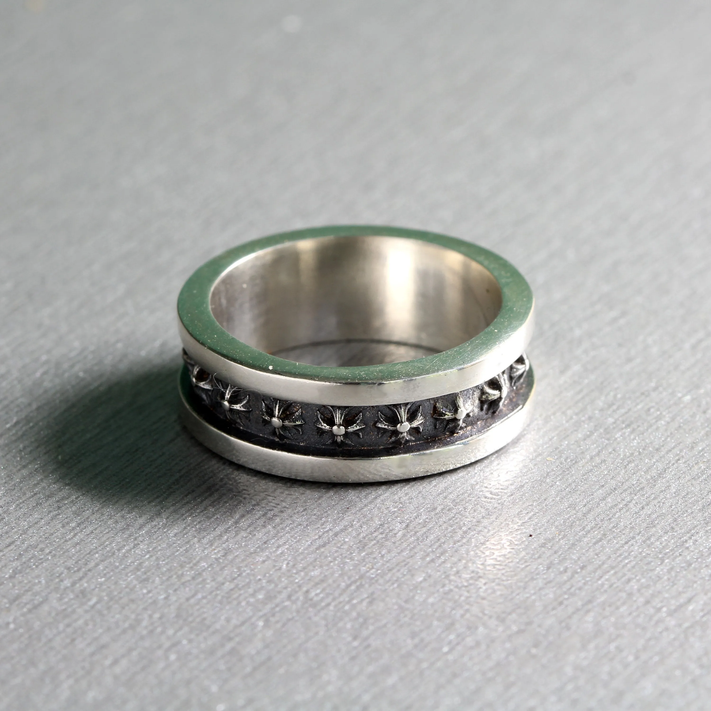 Viking Knight's Templar Engagement Ring Sterling Silver 925