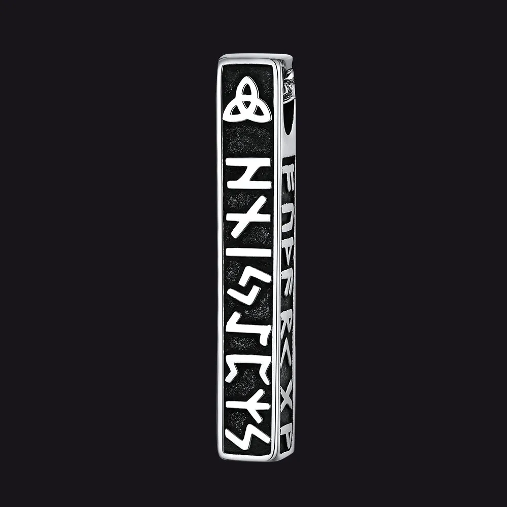 Viking Runes Bar Pendant