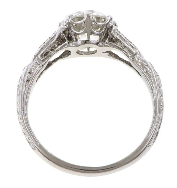 Vintage Engagement Ring, Circular Brilliant 1.42ct