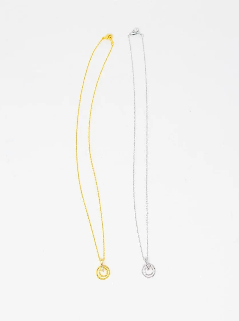 Whirling Rings Necklace